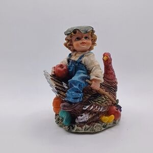 VINTAGE Fall Thanksgiving Figurine Decoration